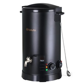 TOAUTO 20Lbs Wax Melter for Candle Making - Candle Wax Melting Pot with Three Power Adjustment 60 to 100 Degrees Temp Setting for Soy Wax Business Candle Making(Black)