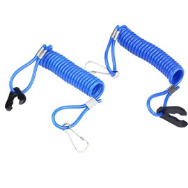 KIMISS For Yamaha 2 pcs Kill Switch Safety Tether Lanyard Emergency Engine Stop Switch for Outboard Motors Durable Replacement Lanyard for Safe Boating