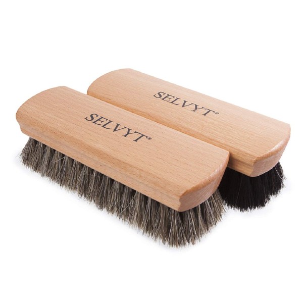 Selvyt Extra Large Beechwood Horse Hair Shoe and Boot Polishing