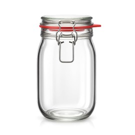 Flaschenland - 6 Wire Clip Jars, 1140 ml, Airtight Storage Jars, Preserving Jars, Food Storage in the Kitchen, Flour, Sugar, Coffee, Pasta, Rice, Oatmeal, Made in Germany