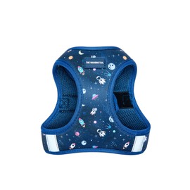 The Wagging Tail No Pull Harness for Small, Medium, Large Dogs, Heavy Duty, Adjustable, Breathable, Soft, Cute, Reflective, Dog Harness, Dog Vest, Pet Harness (Outer Space, Large)