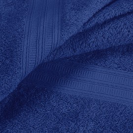 BOUTIQUO Cotton 2 Pack Oversized Bath Towel Set, Large Bath Towels 27x54, Ultra Soft, Absorbent, Compact, Quick Drying and Lightweight, Eco-Friendly and 100% Recyclable Towel Set - Navy Blue