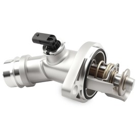 Aluminium Thermostat Housing Assembly Compatible with Hyundai Kia 2.0L - 2017-2020 Elantra, 2018-2021 Kona, 2019-2021 Veloster & Forte, 2021-2022 Seltos, 2020-2022 Soul, Replace 25500-2E085 255002E085