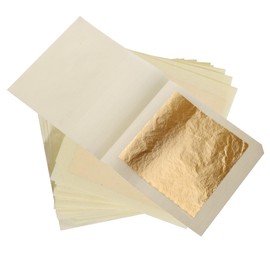 KIRIN Imitation Gold Leaf Sheets,1.97"x1.97" Gold Foil Sheets for Crafts Gilding,Resin Jewelry Making and DIY Nails(20 Pieces)