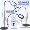 Drdefi 10X Rectangular Real Glass Magnifying Glass with Light and