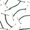 Q-Connect Metal Treasury Tag, 25 mm, Pack of 100, Green