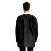Greenour Case of 50 Disposable Lab Coats Black for Adults