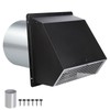 4 Inch Dryer Vent Cover Outside,4" Hooded Wall Vent with