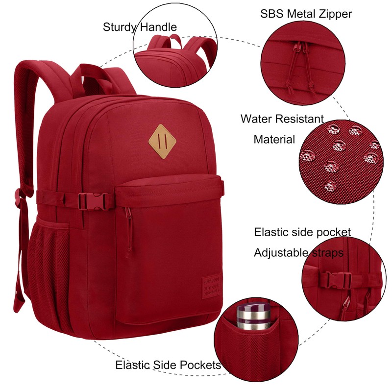 SUPACOOL Casual Backpack for Men and Women, School Backpack for