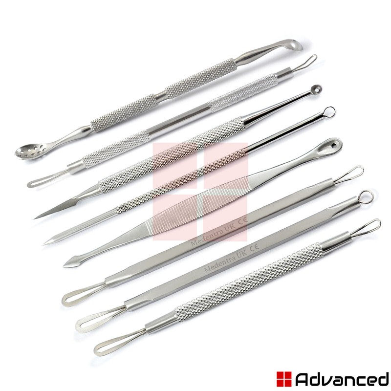 Medentra Premium Comedone Extractor Blackhead Whitehead Removal Acne Ingrown Nail
