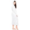 NY Threads Women's Fleece Hooded Bathrobe Plush Long Spa Robe,