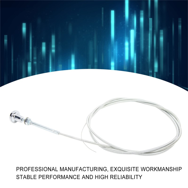 Choke Cable Stainless Steel and Chrome 1.8M Universal Choke Cable