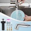 Hygie Rinse Kitchen Sink Spray Attachment/Hose/Holder Set Compatible with Moen/Delta
