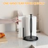 Paper Towel Holder Countertop, One-Handed Tear Paper Towel Roll Holder