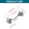LDEXIN 2 Pack 4 Inch Gate Hook and Eye Latch