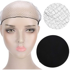 144 Piezas de Redes para el Cabello de Nailon, Gorro de Peluca Desechable, Malla para el Cabello Transpirable, Bollo de Ballet, Elástica Invisible para Mujeres