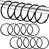 24 Pcs Shower Curtain Ring Large Metal Shower Curtain Hooks