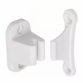 Norhogo 1 x T-shaped door holder, door catch for caravan and motorhome, door lock, white