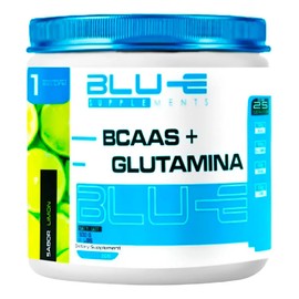 Bcaas  Glutamina Blu-e 500g 25 Servicios Varios Sabores