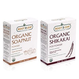 Root2leaf Organic Soapnut And Shikakai Powder 100gm For Natural Hair And Damaged Repair