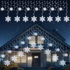 Brightown Snowflake Lights,2 Sets Total 40Ft 456 Pure White LEDs,