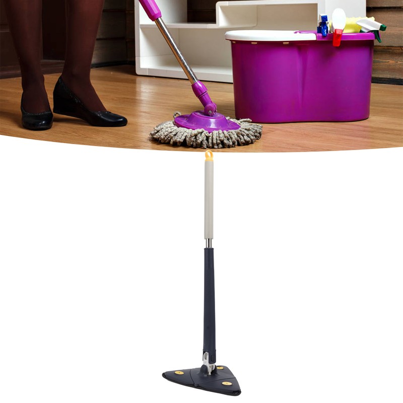Extendable Triangle Mop Rotary 360 Degree Adjustable Cleaning Mop for