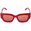 JIMMY CHOO Rectangular Sunglasses Nena C9A4S Red/Pink 51mm