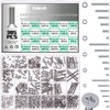 Zmbroll Flat Head Machine Screws #4-40#6-32#8-32 Stainless Steel Nuts Bolts