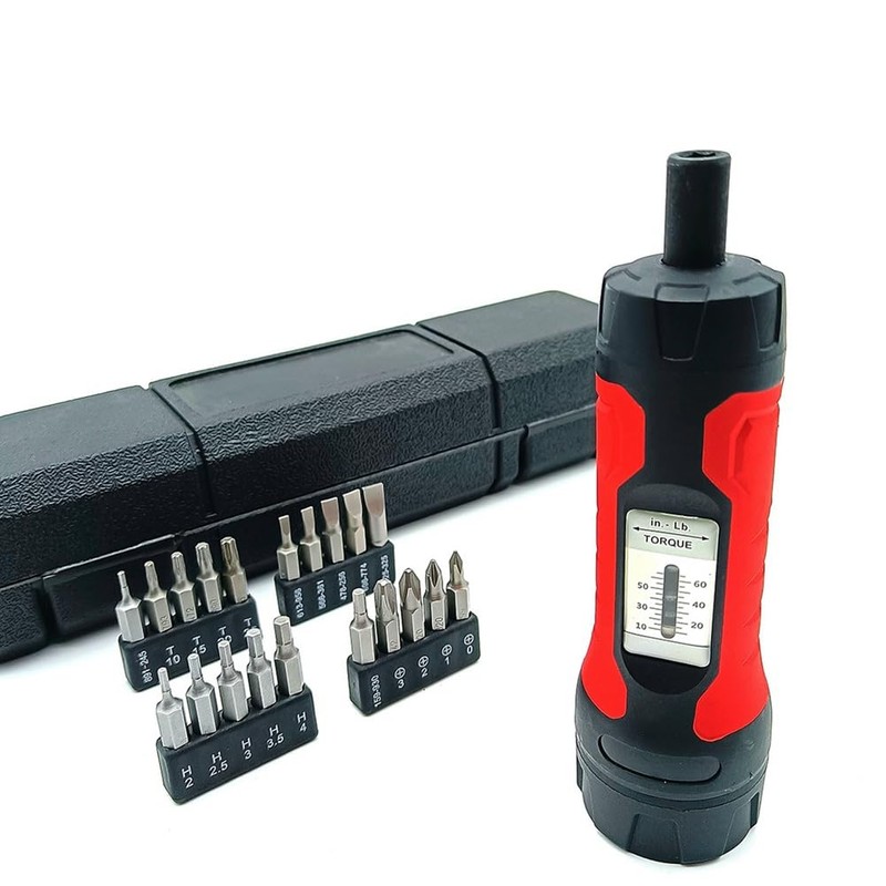 Adjustable Manual Torque Screwdriver Kit Torque Screwdriver with 20 Screwdriver