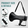 MGROLX Bluetooth Megaphone Bullhorn, 50Watt Loud Speaker w/Rechargeable Battery, Built-in