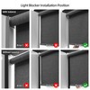 ZSTARR PVC Light Blockers Blackout Light Blocking Strips for Shades