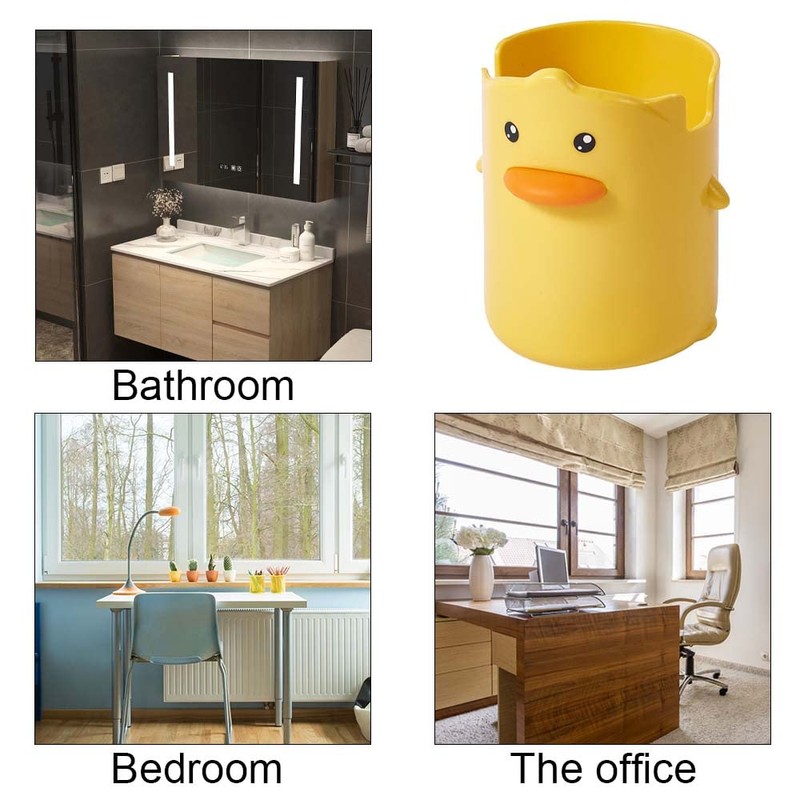 Pen Holder Cute Little Yellow Duck Pencil Holder Multifunction Pen
