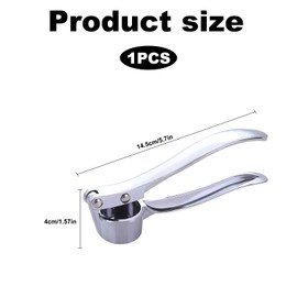 Knoblauchpresse Edelstahl,Garlic Knoblauch Press Stainless Steel Crusher,Chef Kitchen Neuestes Upgrade Zerkleinerer Cutter Knobipresse,Neu Spülmaschinenfest Reinigen Hand-Knoblauchpressen,für Knobi