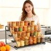 Spice Rack, 4 Tier Spice Rack, No Drilling, Metal, Adjustable,