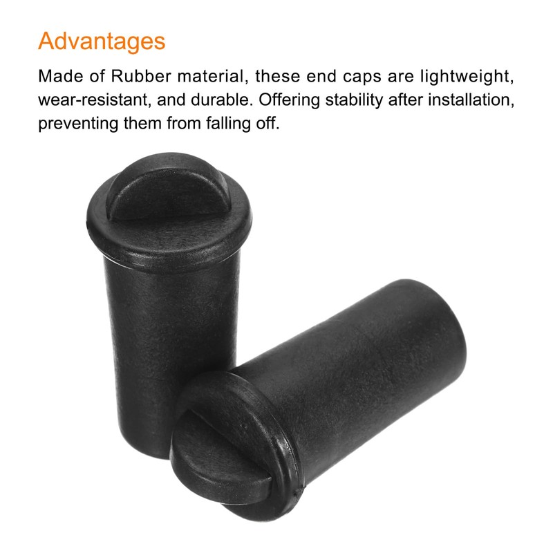 sourcing map Rubber Tube Covers Internal Plug Pipe Inner 20mm