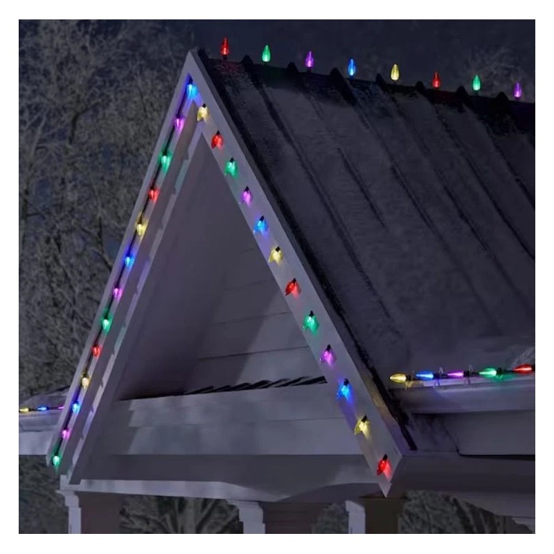 Home Accents 100 Count Multicolor Super Bright Steady Lit C9