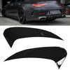 Pair of Rear Bumper Air Vent Spoiler Splitter Glossy Black