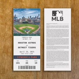 2025 Detroit Tigers Replica Ticket Stub Customizable Any Seat Info and Any Game