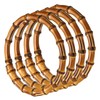 PATIKIL 5.9 Inch Bamboo Purse Handles, 4 Pcs Round Replacement