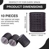 KHEERANA 10 Self Grip Black Hair Rollers Medium Curlers For