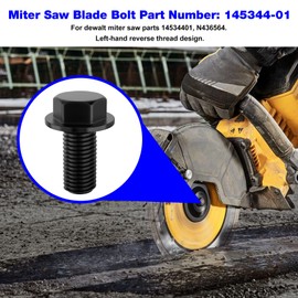 Replacement Dewalt Miter Saw Bolt 145344-01 for Dewalt Miter Saw Blade Bolt DW705 DW703 DW704 DW706 DW708 DW712 DW715 DW716 DW718 Chop Saw Parts - (3 Pack)