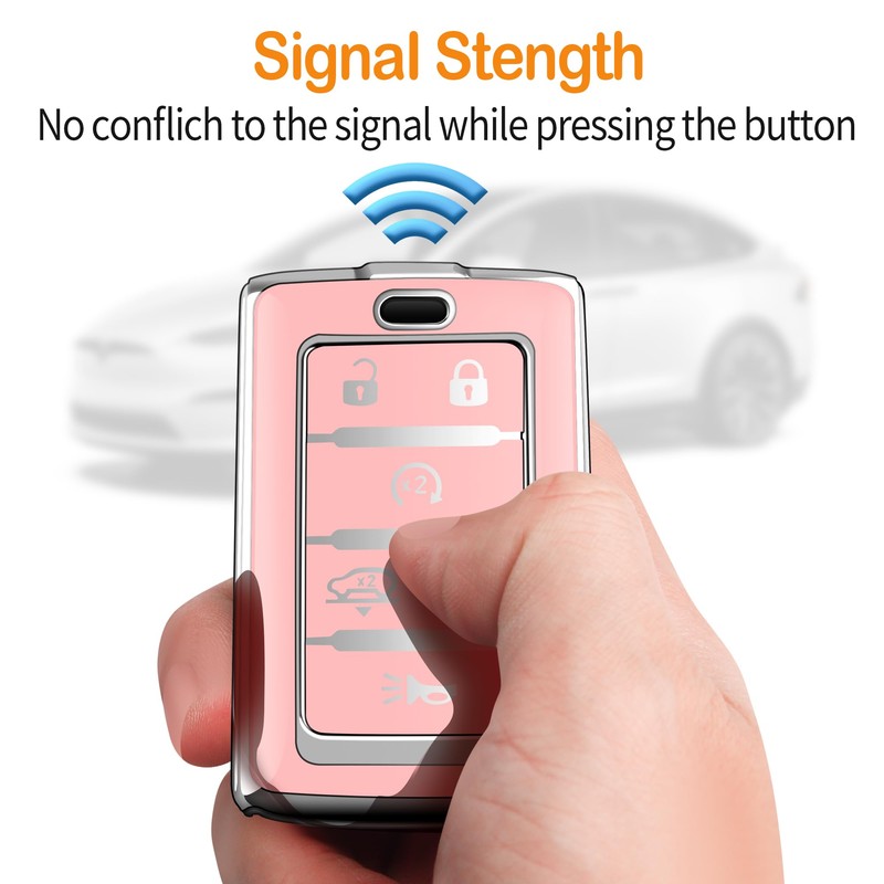 Sindeda for Jeep Key Fob Cover with Keychain Soft Full