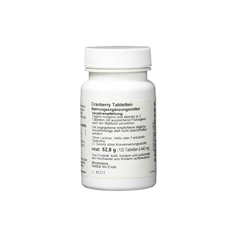 Cranberry Tablets, 120 Tablets (52.8 g)