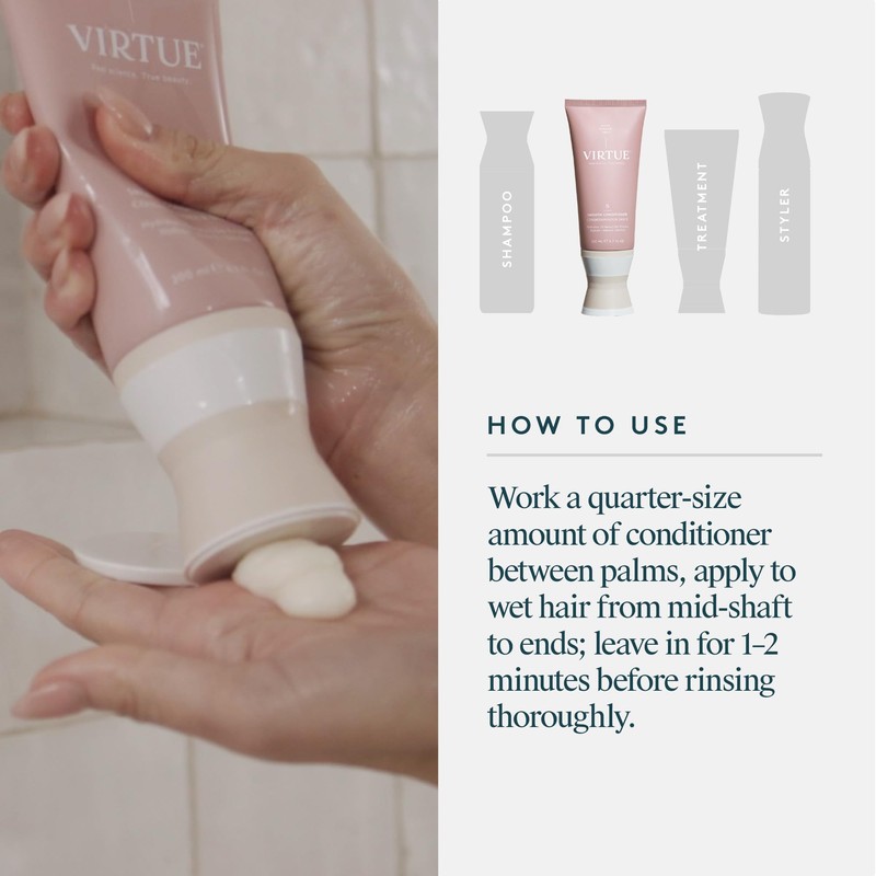 Virtue Smooth Conditioner, Frizz-control, Colour-safe, 60 ml