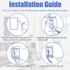 5-Pack-1-Gang PVC Electrical Outlet Box, 18 cu in Blue Switch