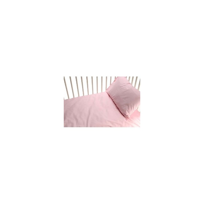 PINK COT BED /JUNIOR DUVET SET 100% COTTON - END