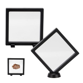 Kcgani 2 Pack 5.5 Inch Shark Tooth Holder Floating Frame Display Case