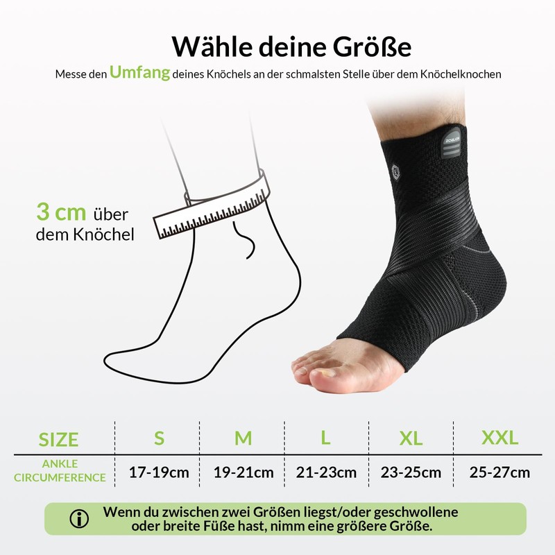 ZOELION ankle support black/m
