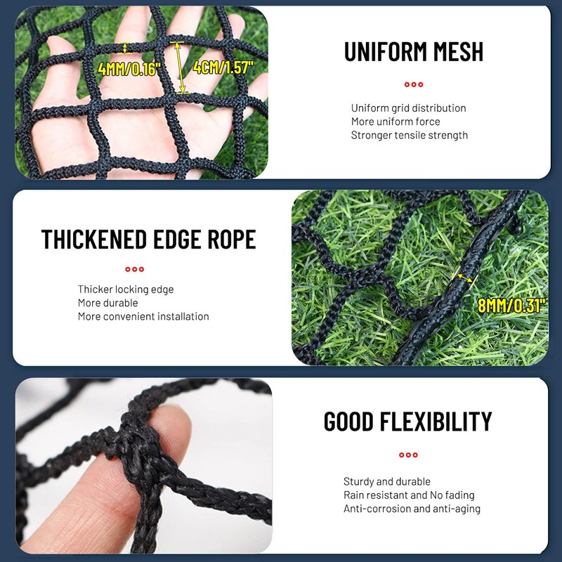 KACQIHTU Safety Net Protection Rope Net Baseball Net Kids Pet