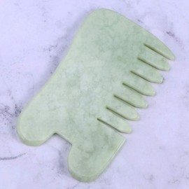 Artibetter Jade Gua Sha Massage Tool Comb Shape Spa Acupuncture Therapy Trigger